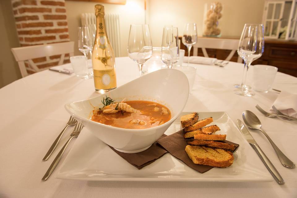 Piatto menù pesce