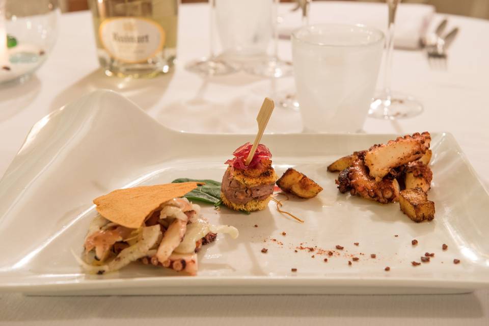 Piatto menù pesce