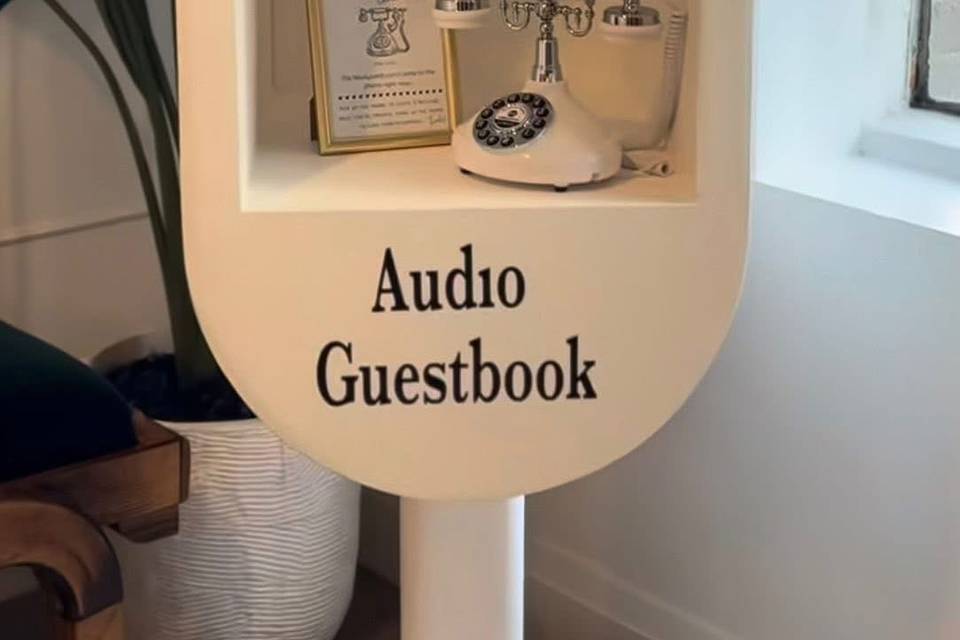Audio guestbook