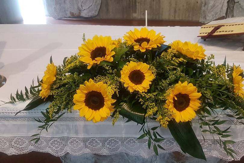 Composizione girasoli