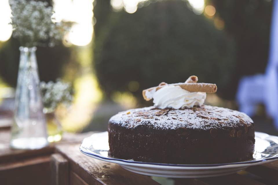 Buffet di frutta e dolci