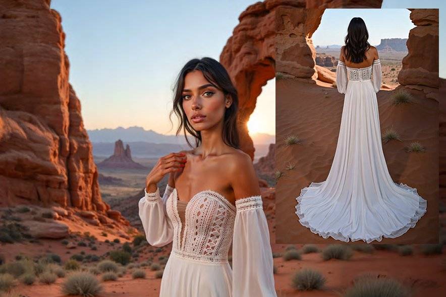 Abito da sposa scivolato Roma