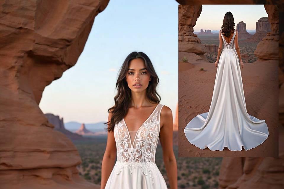 Abito da sposa scivolato RomaA