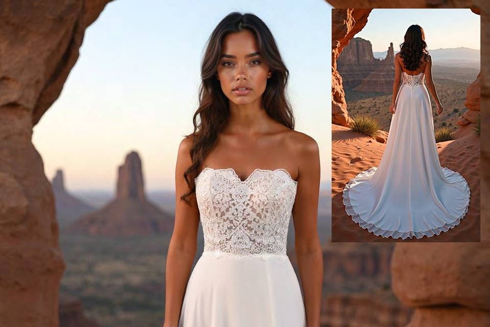 Abito da sposa scivolato Roma