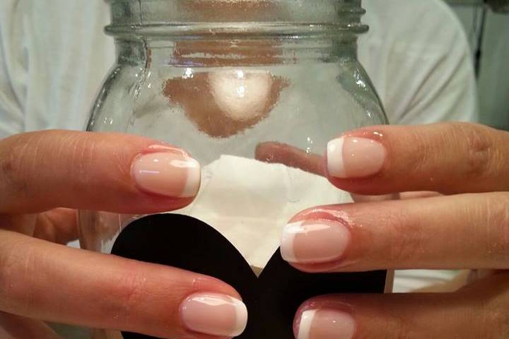 Manicure gel sposa