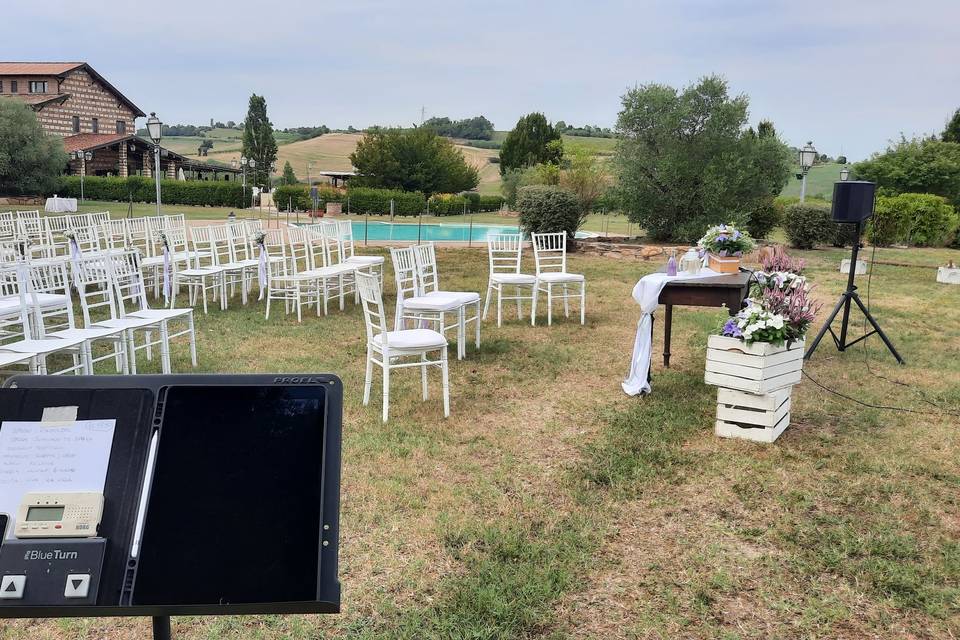 Cerimonia in collina
