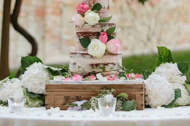 Shabby chic cake