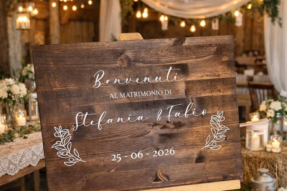 Cartello di benvenuto