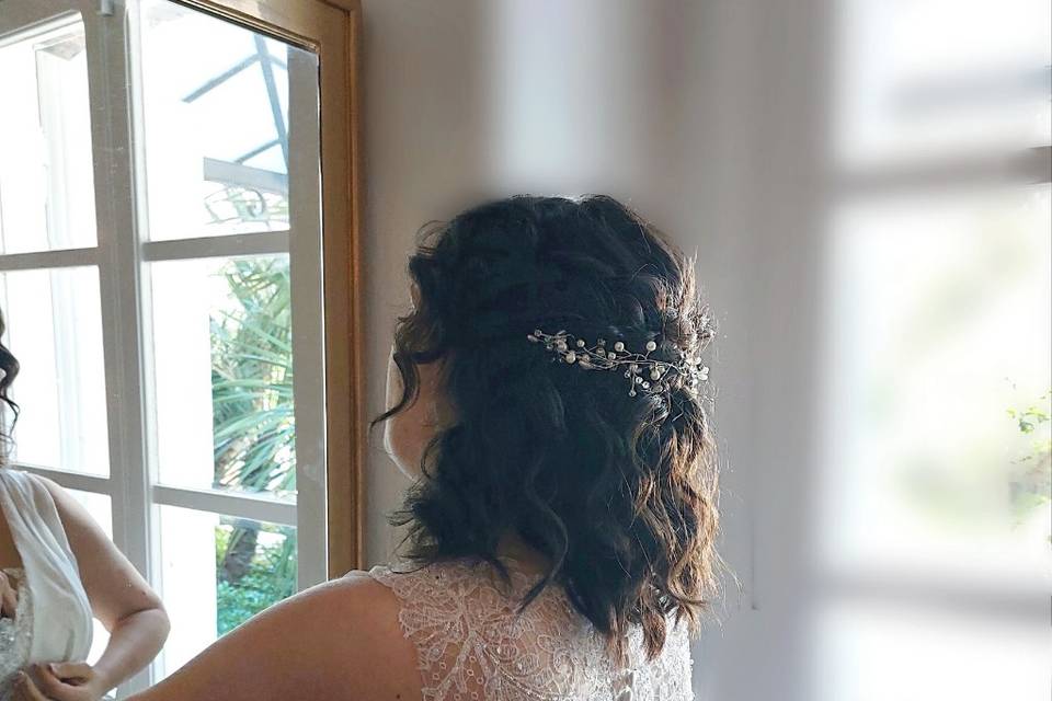 Bride hair