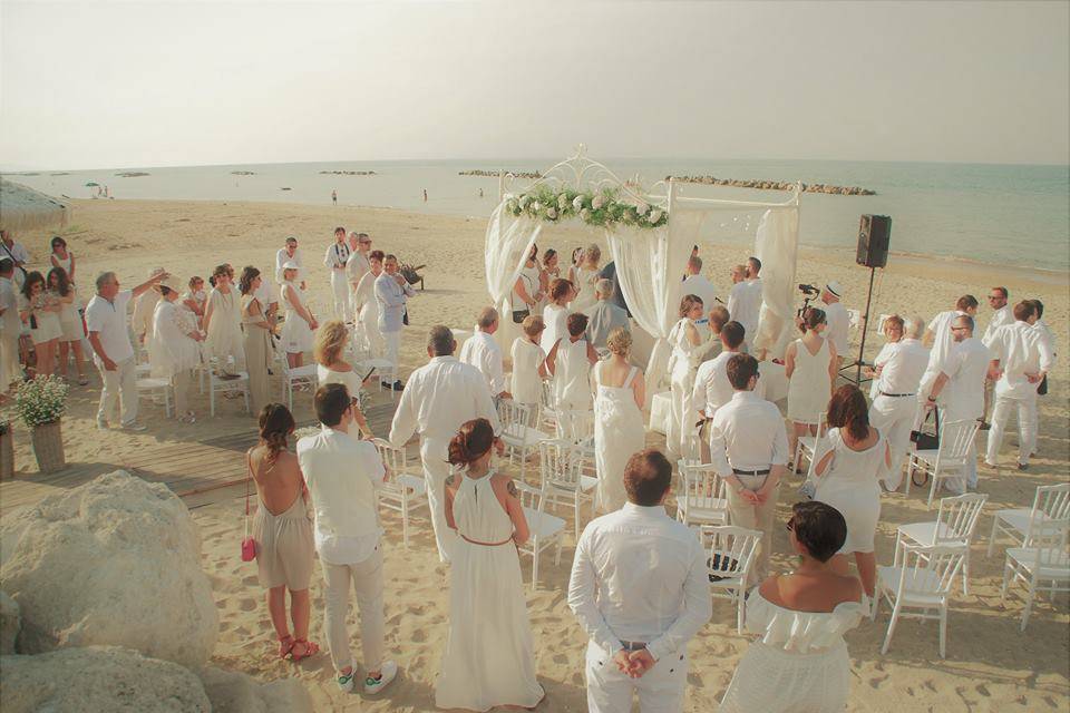 Piattaforma in spiaggia