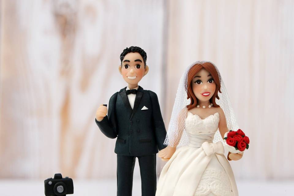 Cake topper fotografo