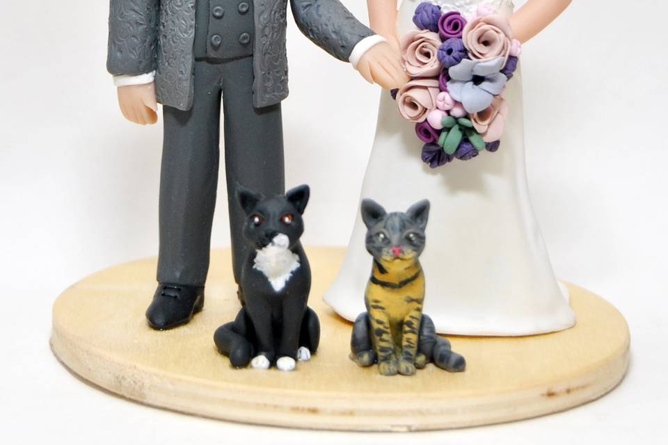 Sposi con gatti
