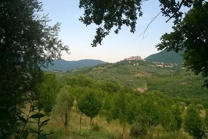 Vista sul borgo di Scandriglia