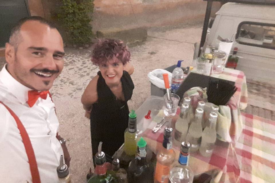 Su un vecchio camioncino