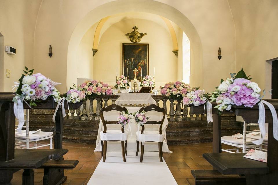 Matrimonio dalle tonalità rosa