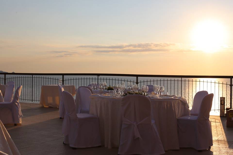 Sunset wedding