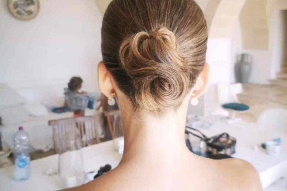 Romantic updo