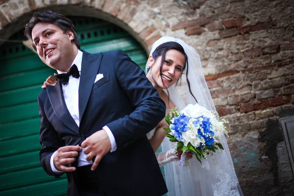 Sposo e sposa esterni