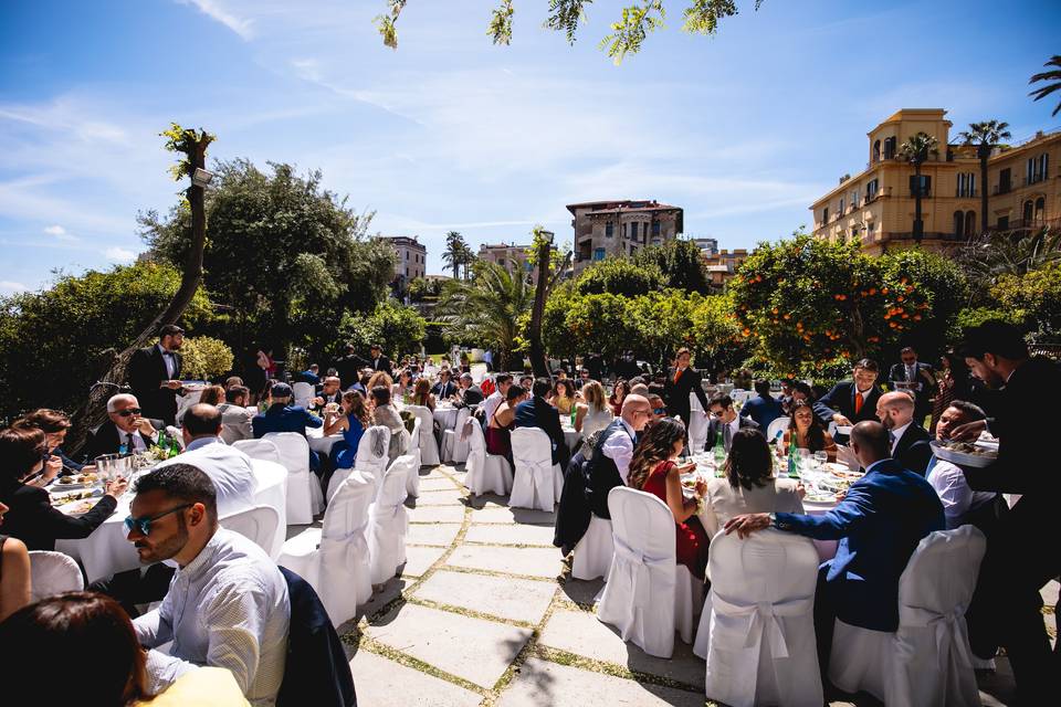 Antipasti in giardino