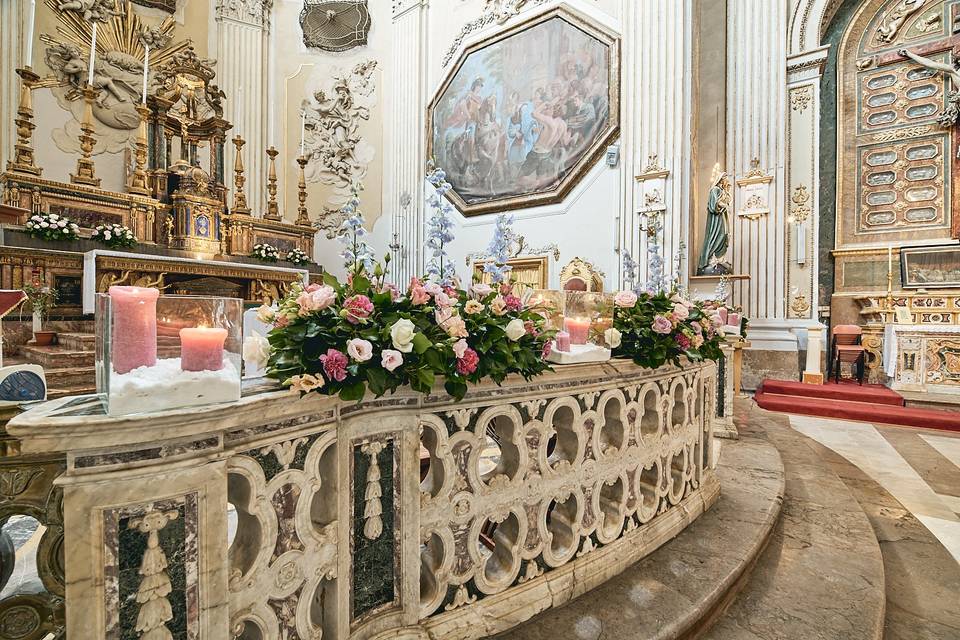 Flower arrangements church