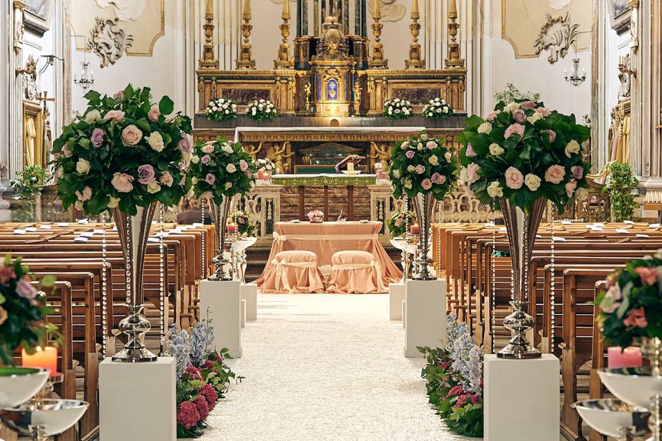 Flower arrangements church