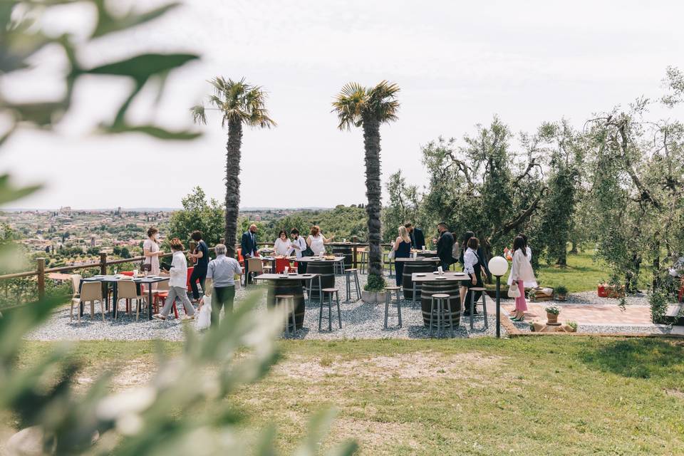 Buffet in giardino