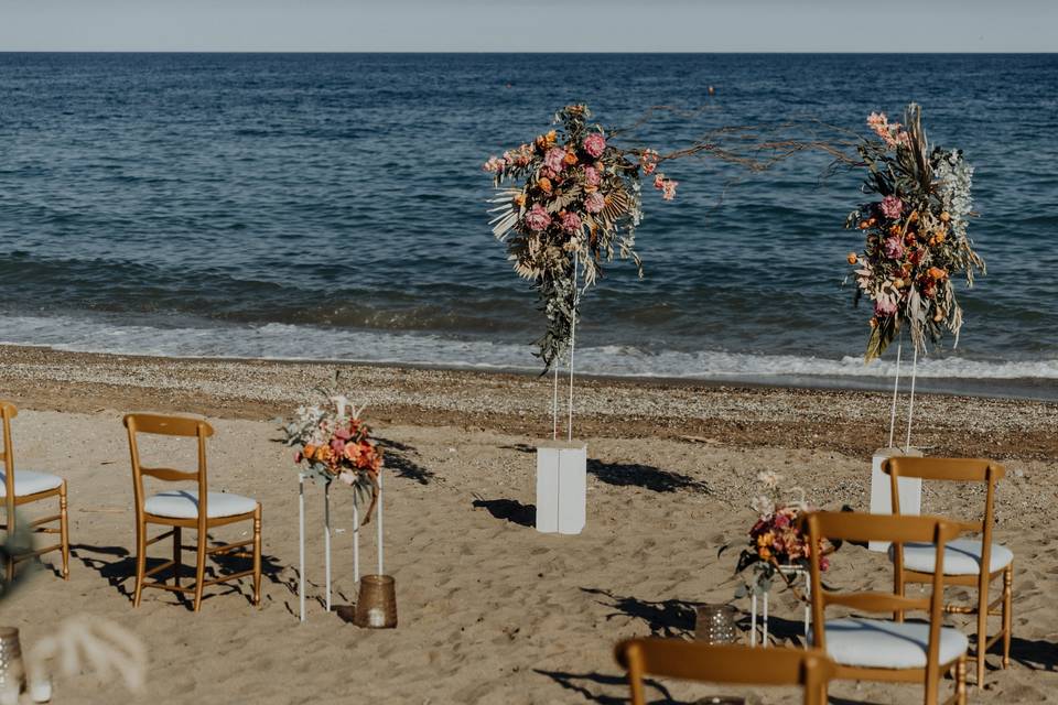 Cerimonia in spiaggia