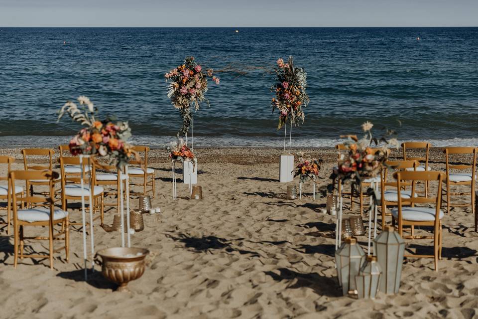 Cerimonia in spiaggia