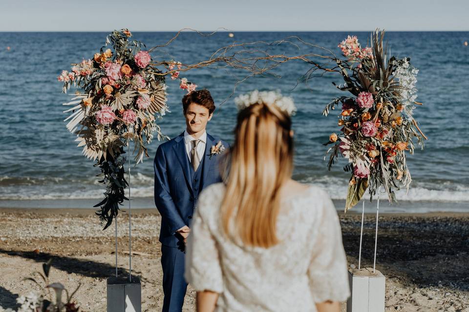 Cerimonia in spiaggia