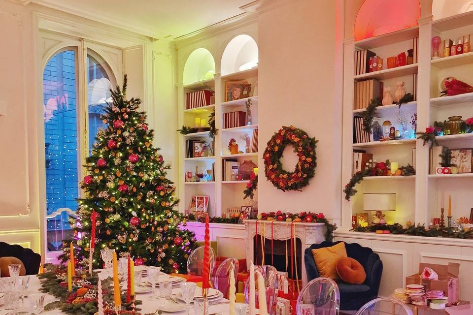 Allestimento cena Natale