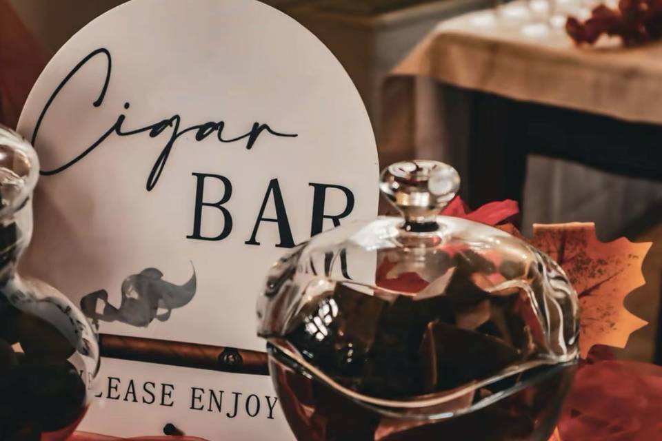 open bar/sigari