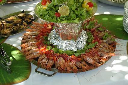 Buffet in terrazza