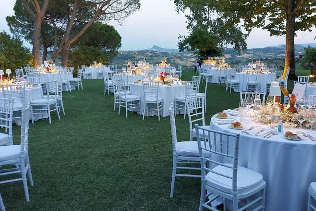 Vista parco per cena