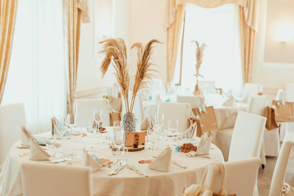 Allestimento della sala