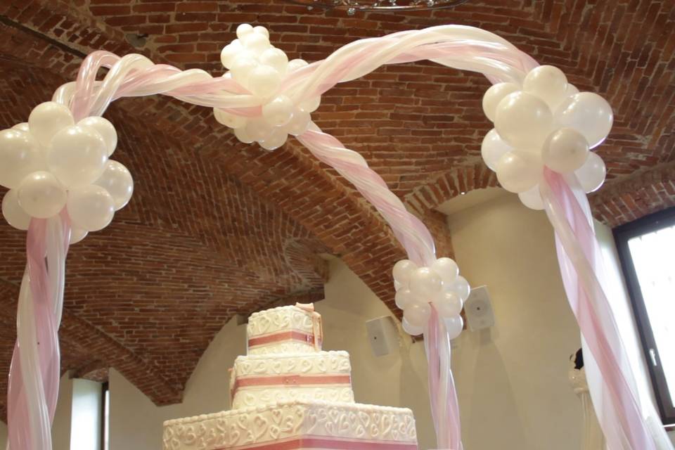 Decorazione tavolo torta