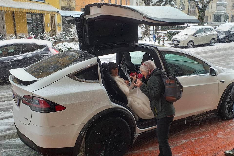 TeslaDream sotto la neve!