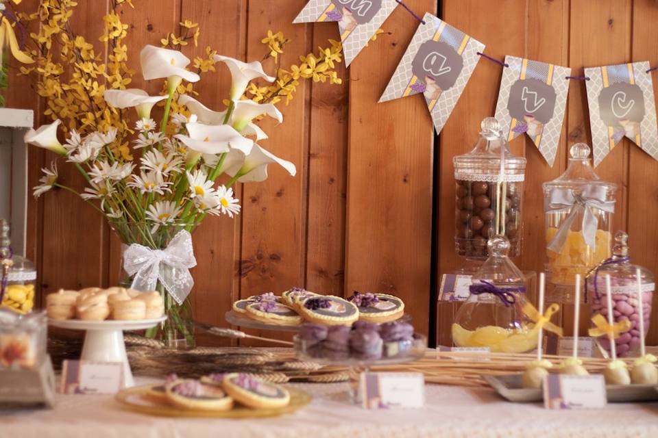 Sweet table confettata