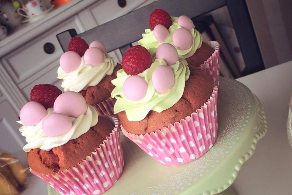 Cupcakes ai lamponi