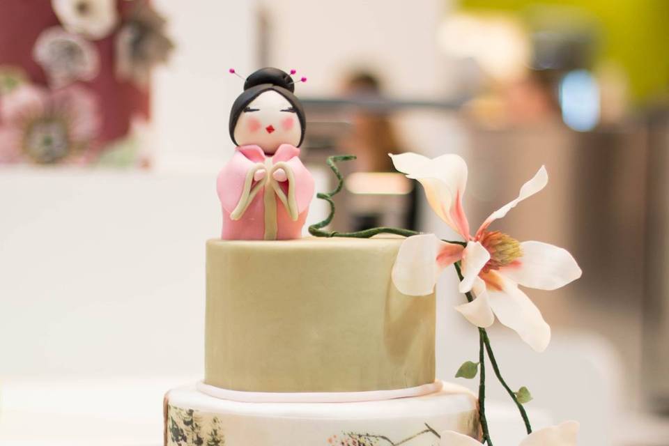 Japan style wedding cake