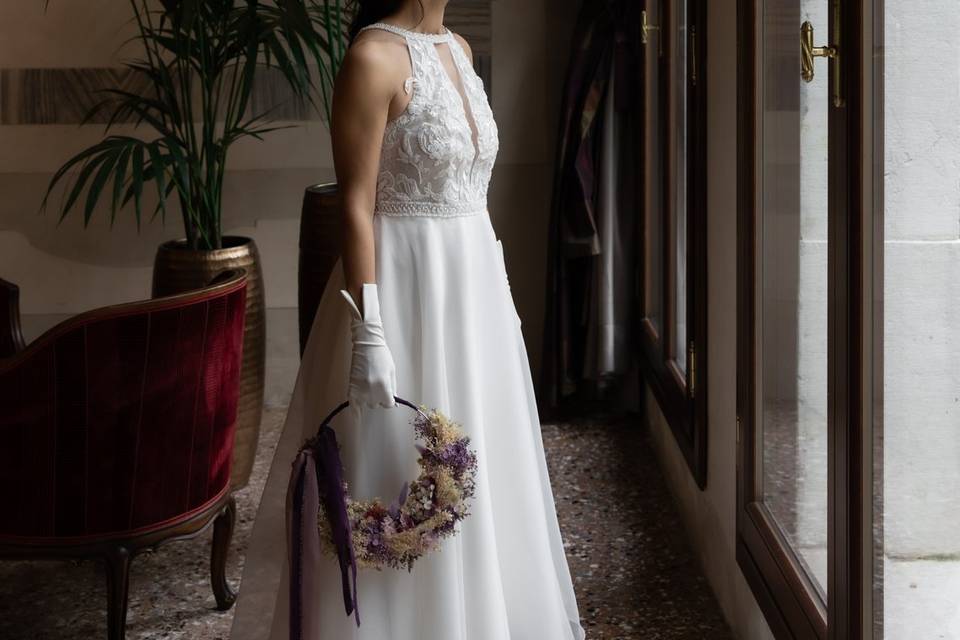 Bouquet sposa a cerchio