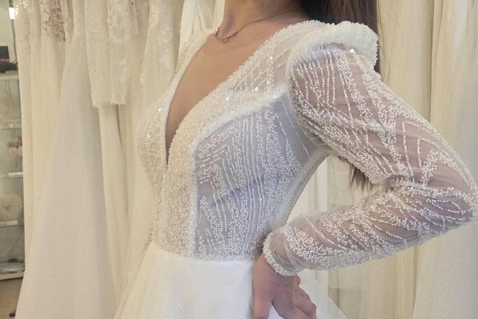 Abito sposa con maniche