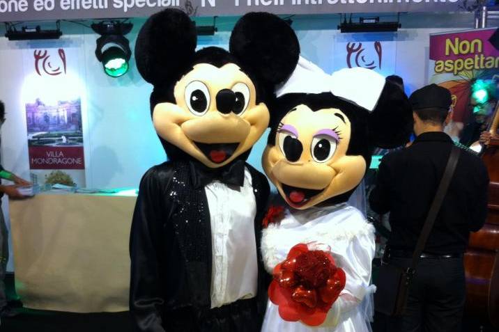 Minnie e topolino sposi