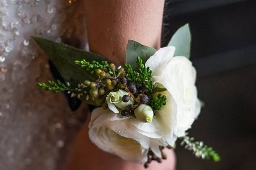 Corsage con nastro