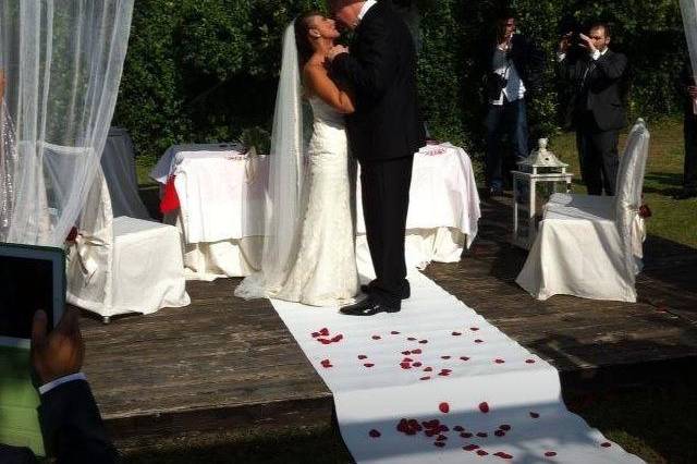 Matrimonio in giardino.