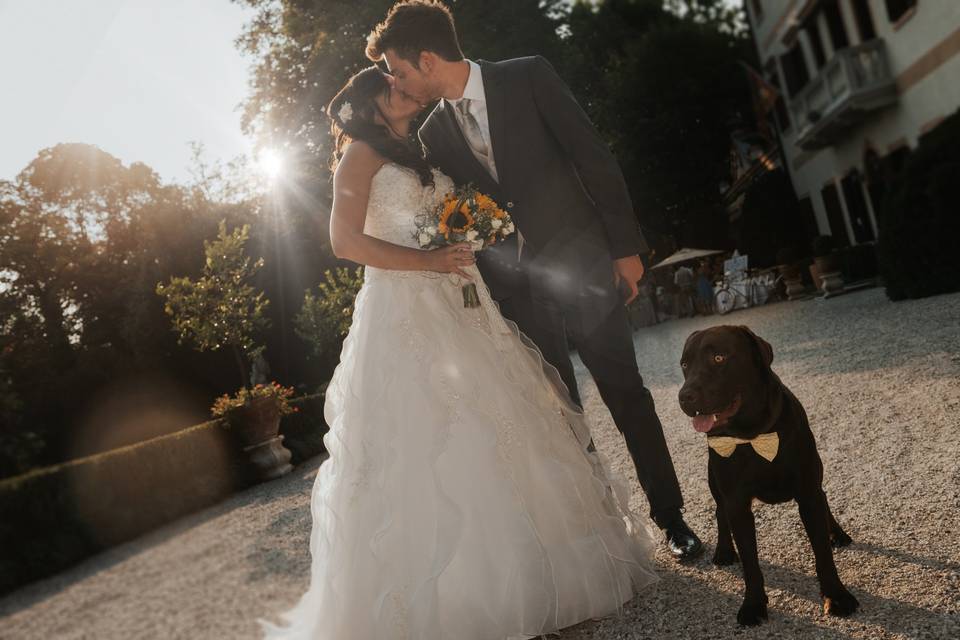 Sposi  con cane padova