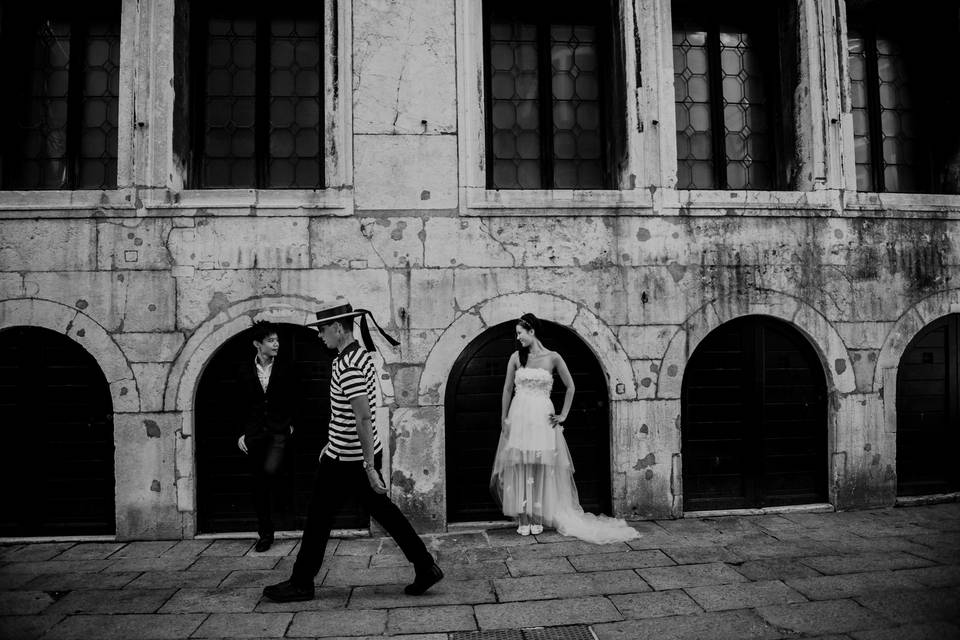 Sposi a venezia gondoliere
