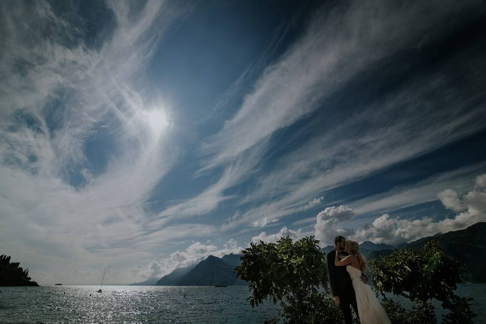 Sposi sul lago di garda