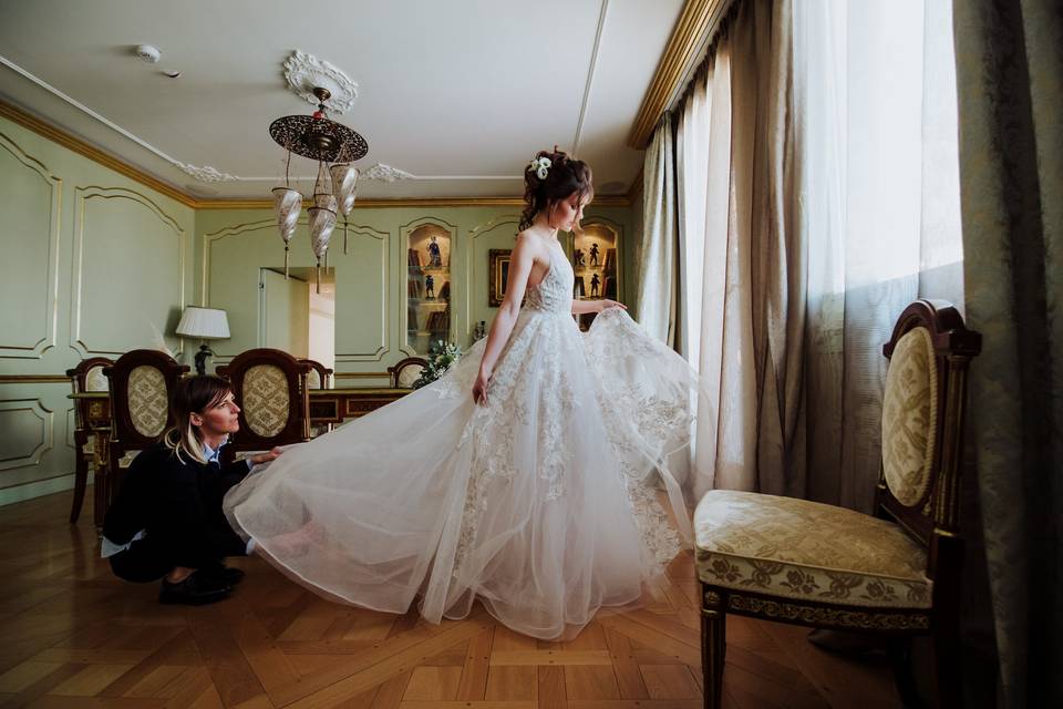 Vestizione sposa venezia