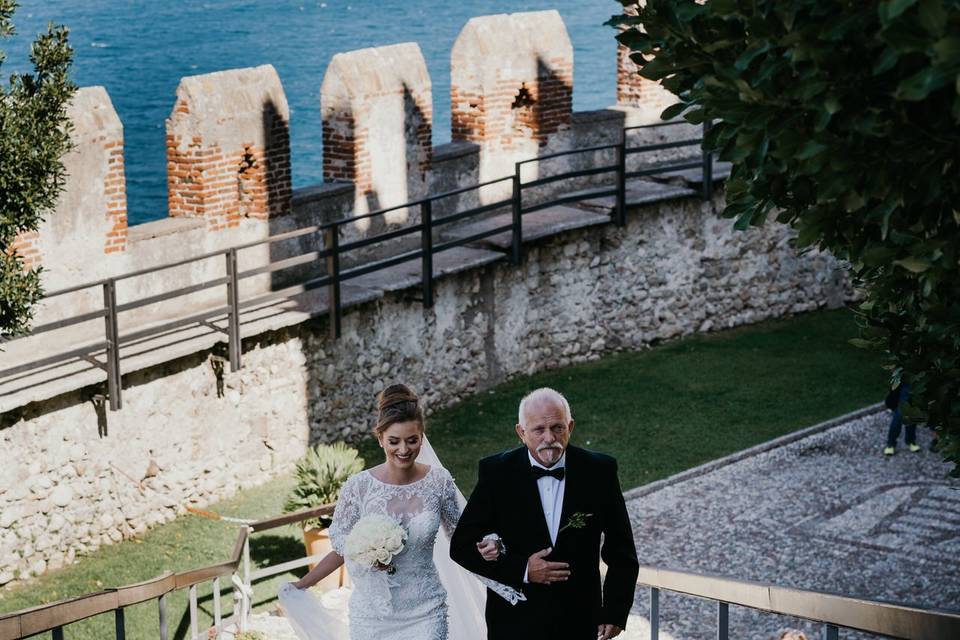 Sposa castello malcesine