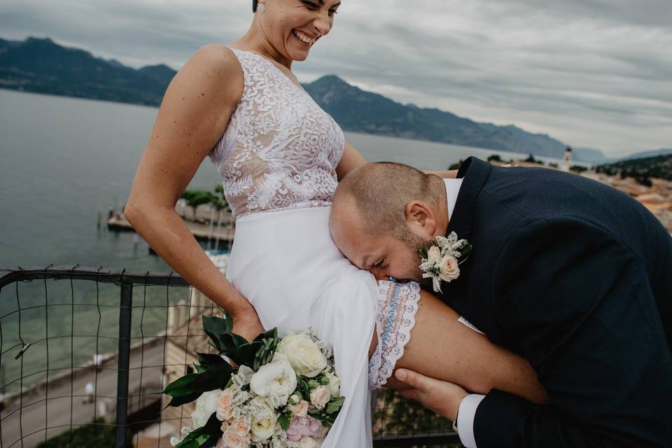 Giarrettiera sposa malcesine